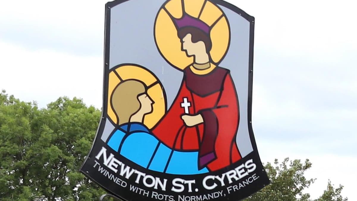 Tractor being recovered after Newton St Cyres accident